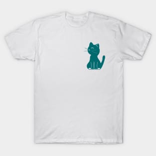 Silhouette Of A Cranky Cat T-Shirt